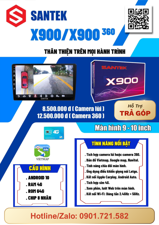 Santek X900 Ram4G/64G - Ảnh 2